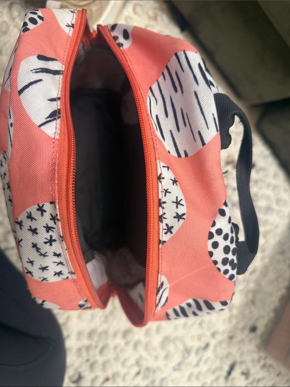 Burton Coral and White Patterned Daypack